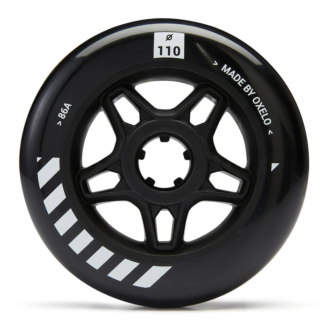 3 Ruedas Patines Oxelo 110 mm 86A Negro - Image 2