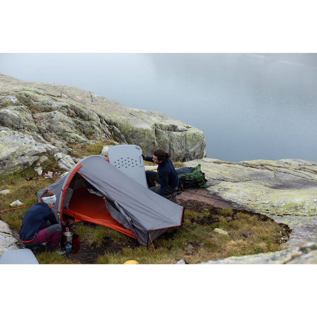 Aislante autoinflable 193×60 cm Forclaz Trek500 XL - Image 11