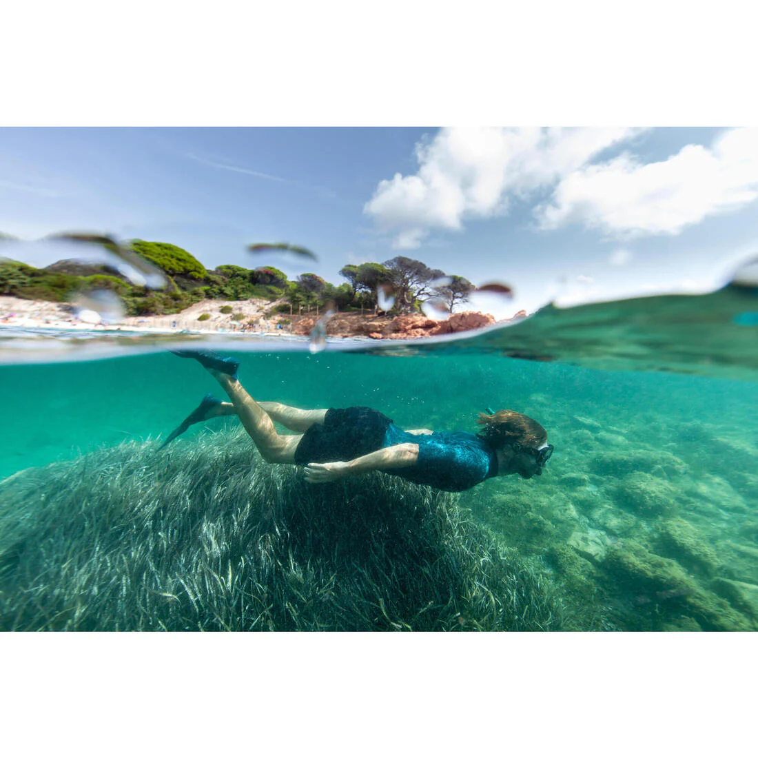 Aletas Cortas Submarinismo/Snorkel FF 100 Adulto Negro - Image 7