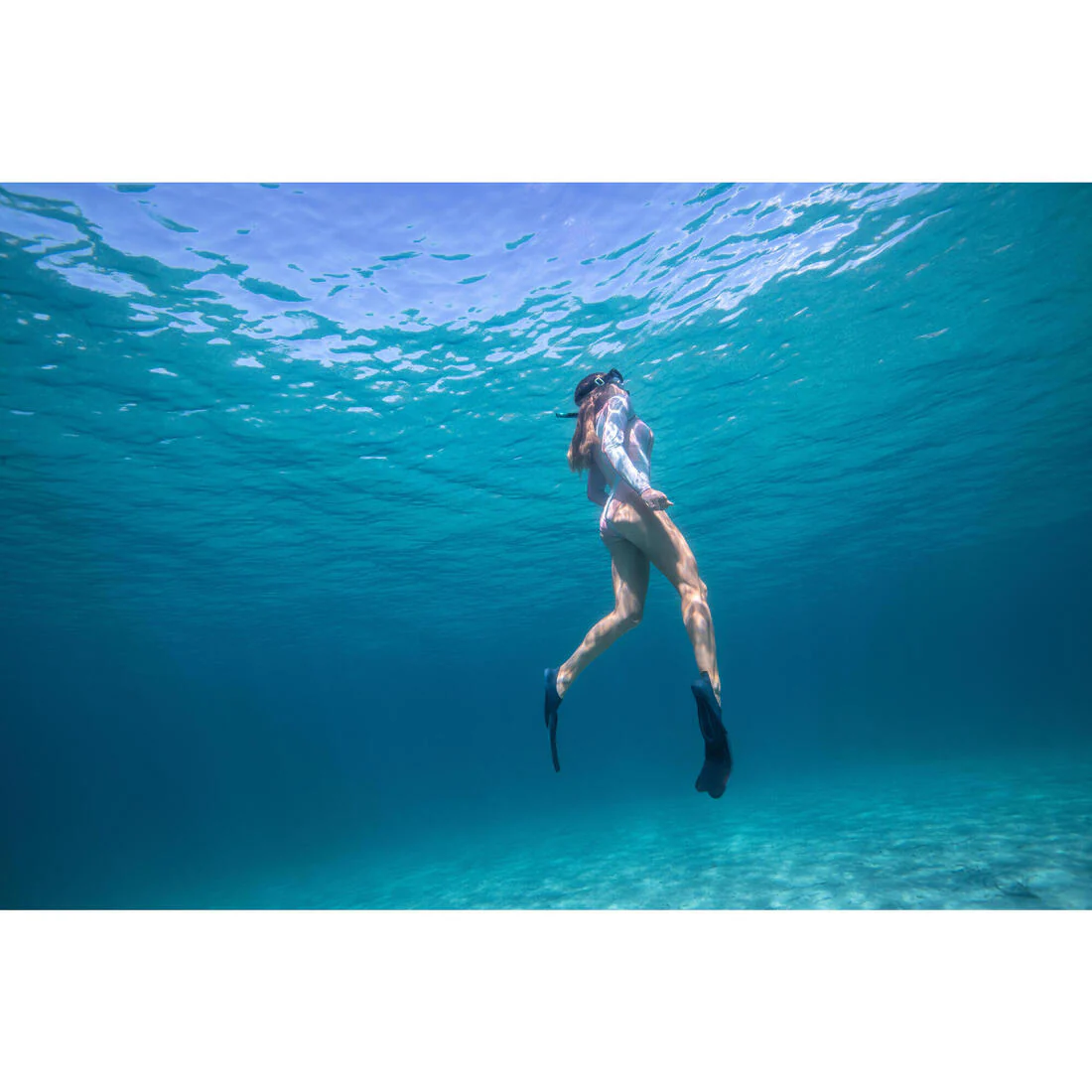 Aletas Cortas Submarinismo/Snorkel FF 100 Adulto Negro - Image 8