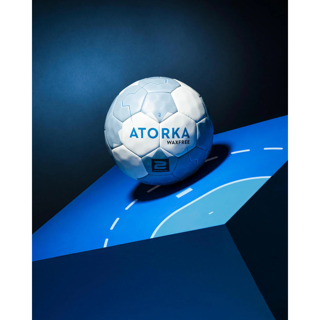 Balón de Balonmano Atorka H500 T2 Azul Gris - Image 8