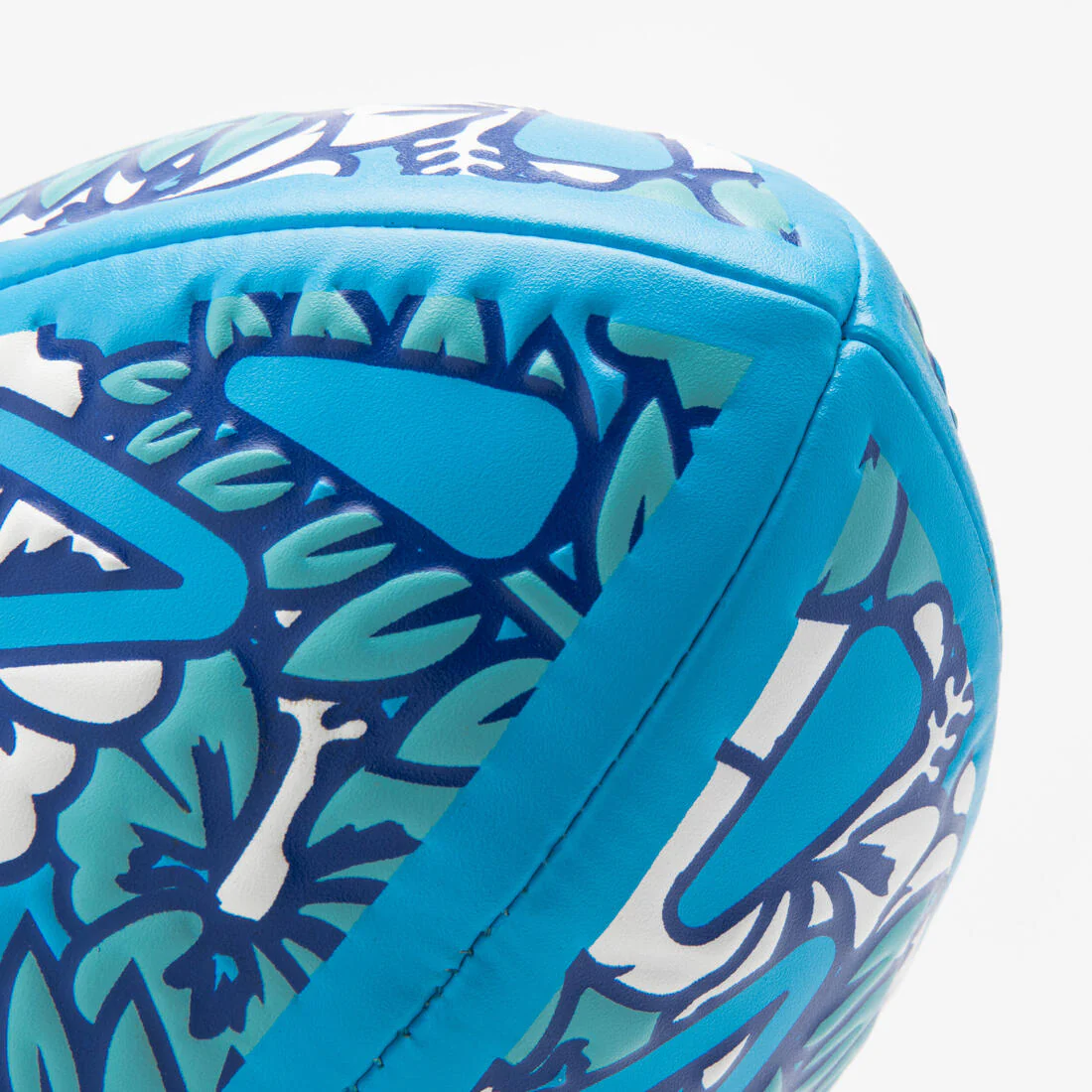 Balón de rugby talla 2 mini, azul, blanco - Image 5