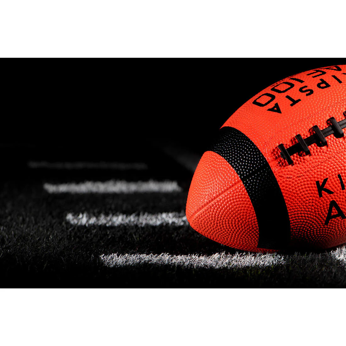 Balón Fútbol Americano Kipsta AF100 Niño Naranja y Negro - Image 10