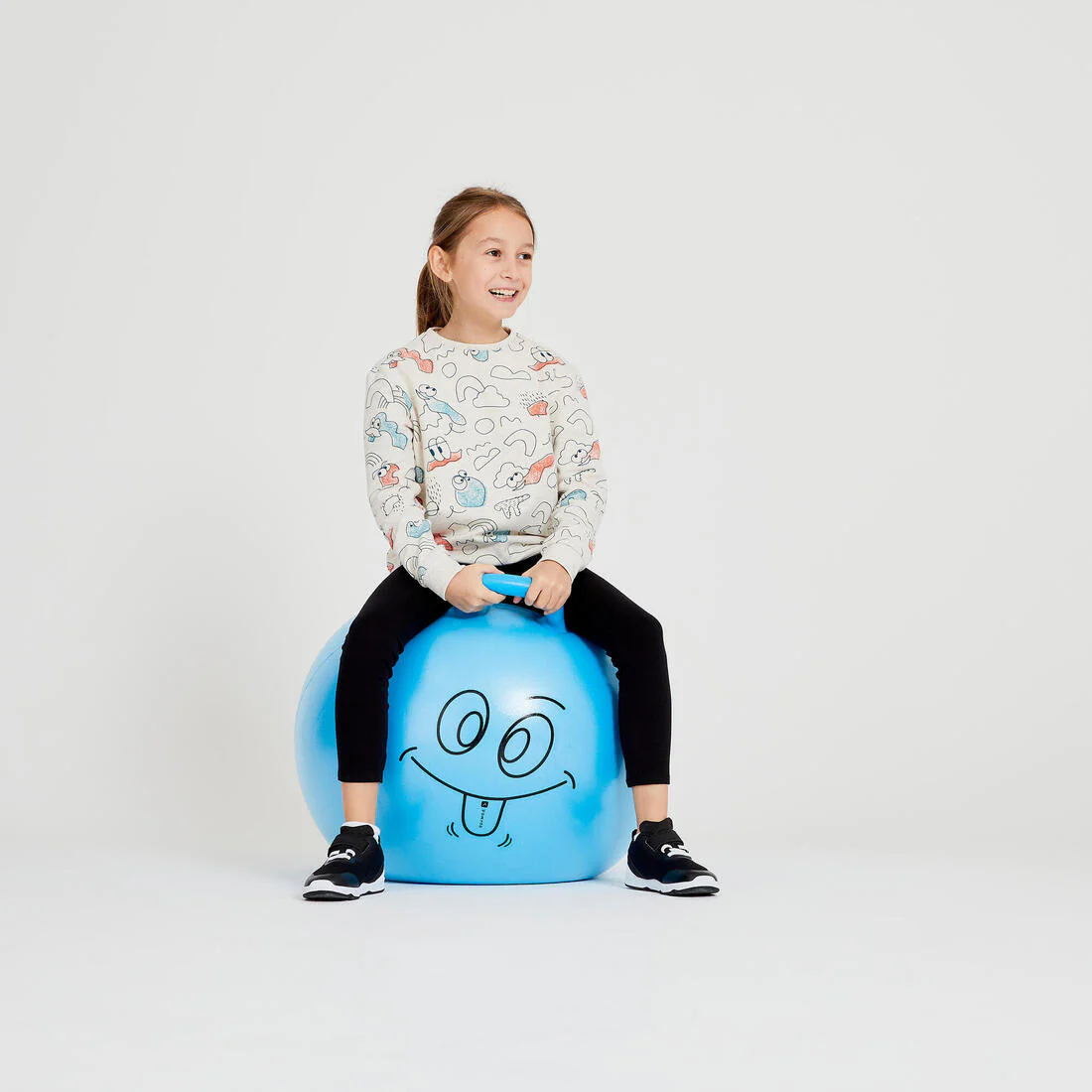 Balón Saltador Gimnasia Infantil Resist Azul 60 cm - Image 9