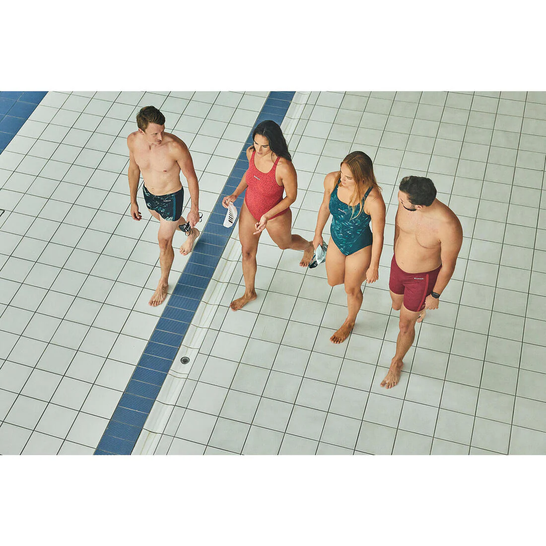Bañador Hombre natación bóxer negro azul petróleo - Image 14