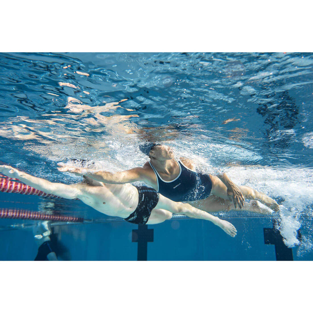 Bañador Hombre natación bóxer negro azul petróleo - Image 19