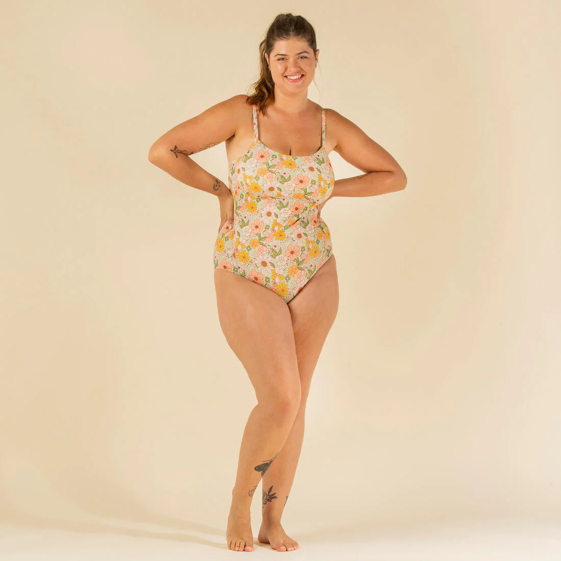 Bañador Mujer tirantes finos y espalda X/U flores. Disponible talla grande - Image 8