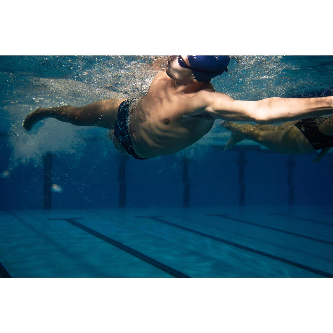 Bañador Slip Natación Hombre 900 Azul-Verde Tiare - Image 7