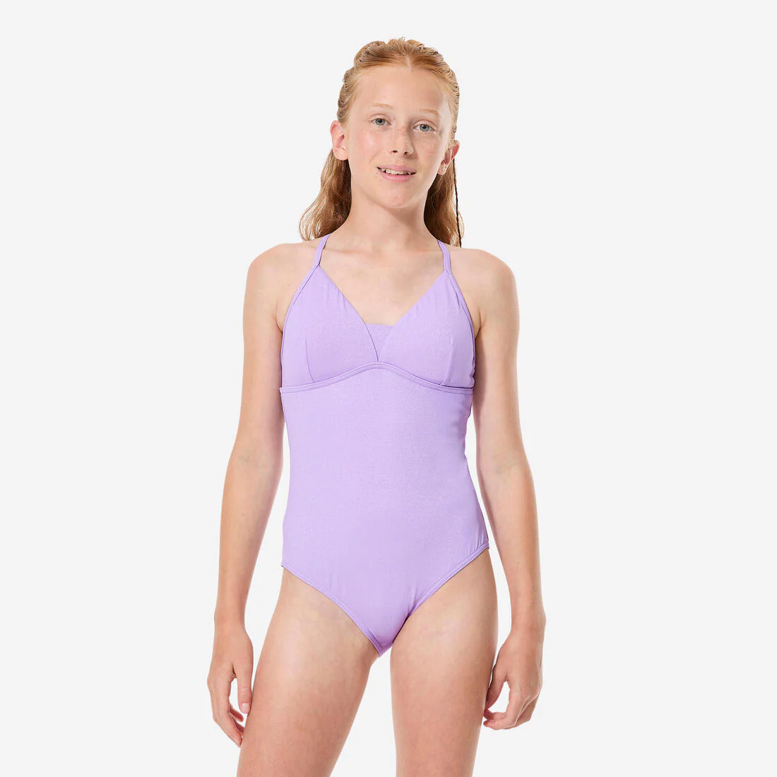 Bañador Surf Caly Zuma Niña Violeta Tirantes Cruzados