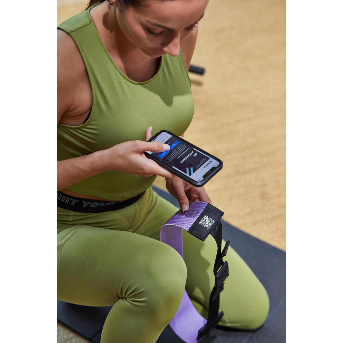 Banda Elástica Musculación Glúteos Glute Band 22 kg Longitud Ajustable - Image 9