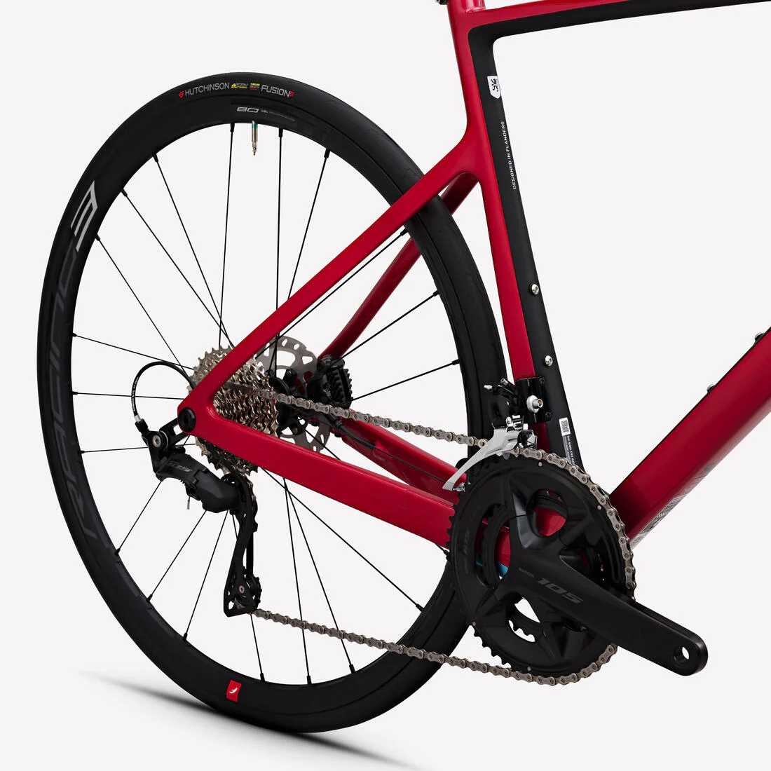 Bicicleta Carretera EDR CF Rojo Shimano 105 12 Velocidades - Image 4