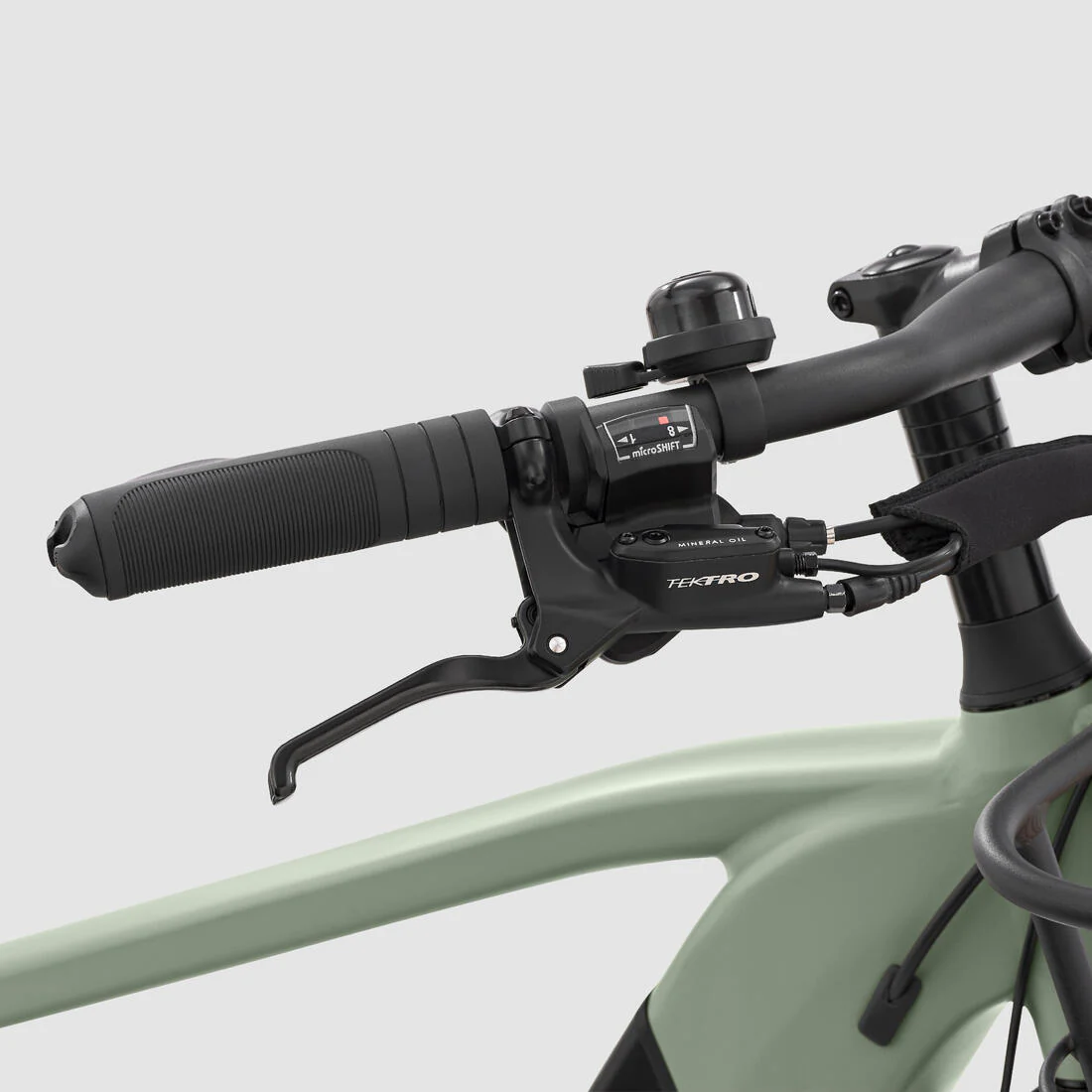 Bicicleta de carga cargobike eléctrica longtail carga trasera R500E Verde Claro - Image 13