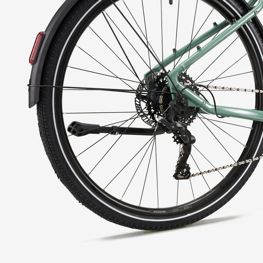 Bicicleta eléctrica trekking motor central cuadro bajo E-Actv 500 Verde - Image 5