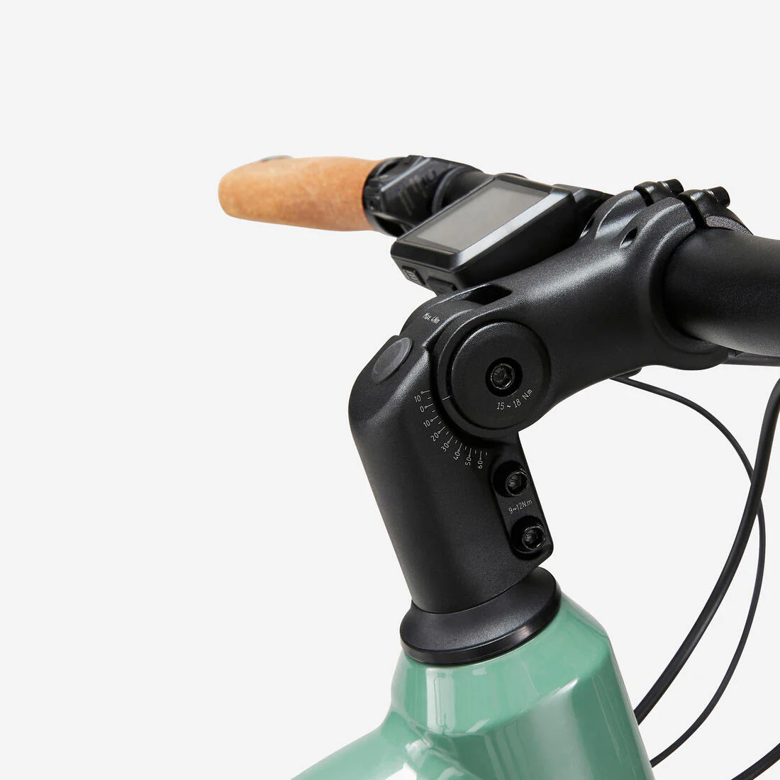 Bicicleta eléctrica trekking motor central cuadro bajo E-Actv 500 Verde - Image 6