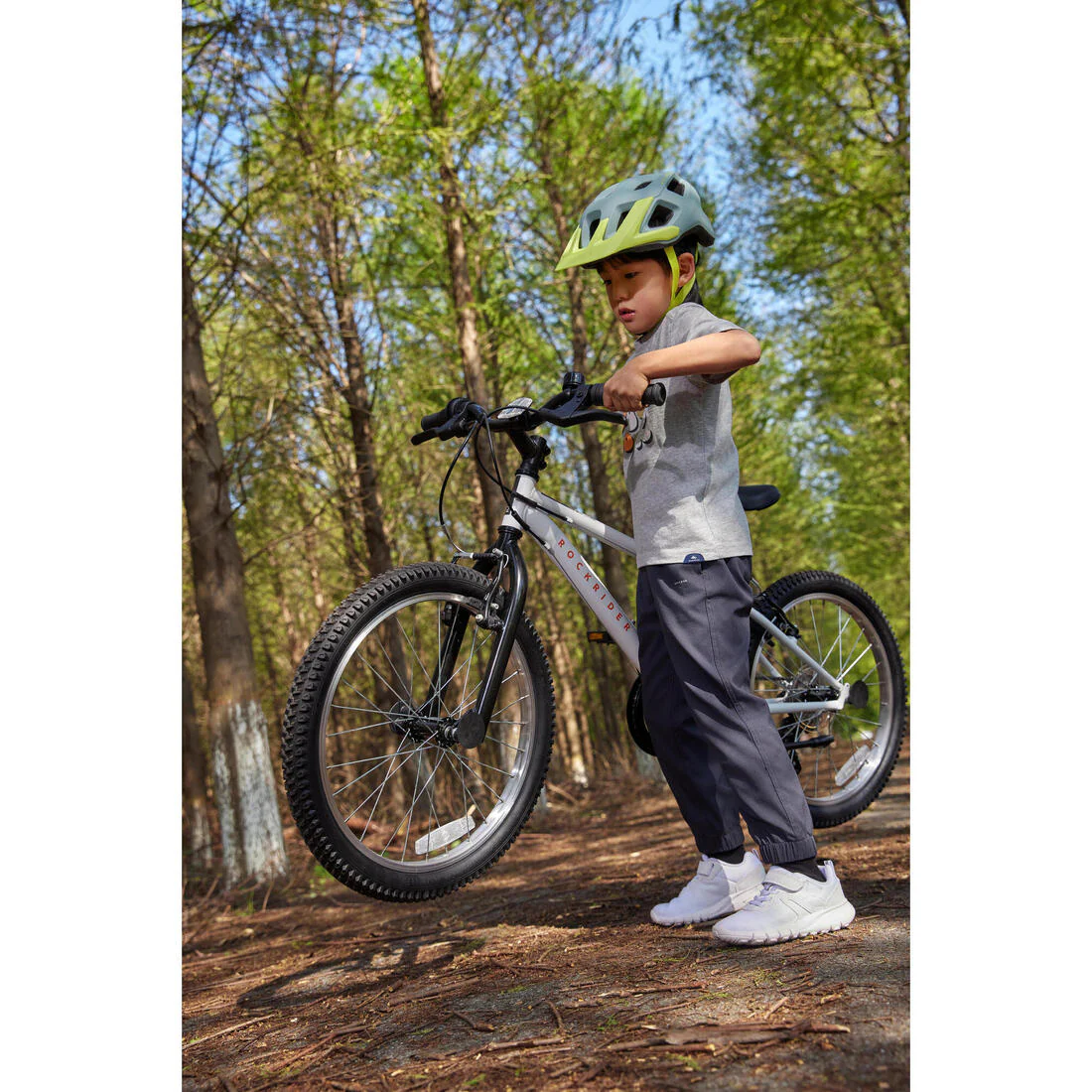 BICICLETA MOUNTAIN BIKE EXPL100 6 V. - CUADRO ACERO 20" BLANCA - Image 10