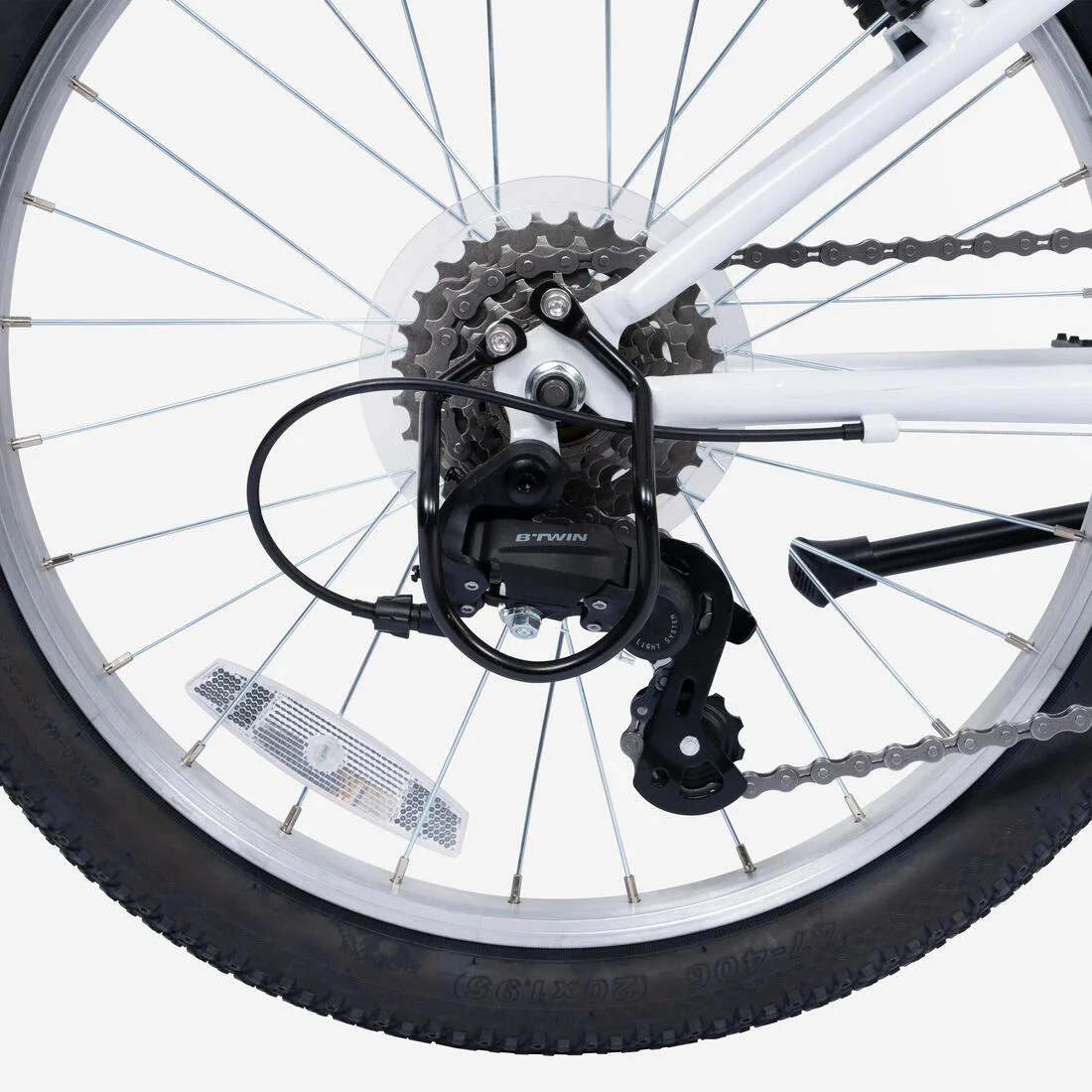 BICICLETA MOUNTAIN BIKE EXPL100 6 V. - CUADRO ACERO 20" BLANCA - Image 2