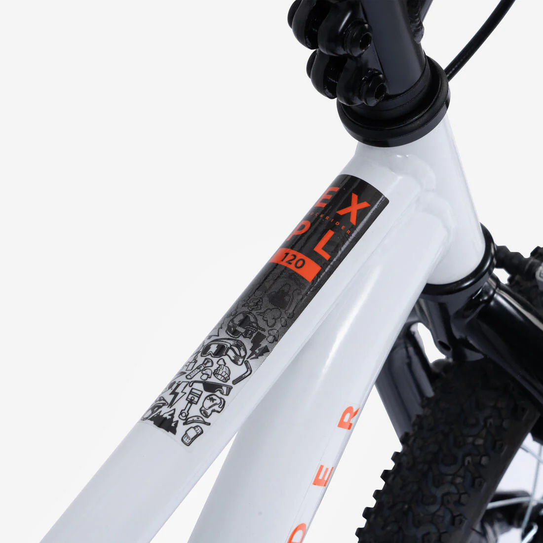 BICICLETA MOUNTAIN BIKE EXPL100 6 V. - CUADRO ACERO 20" BLANCA - Image 3