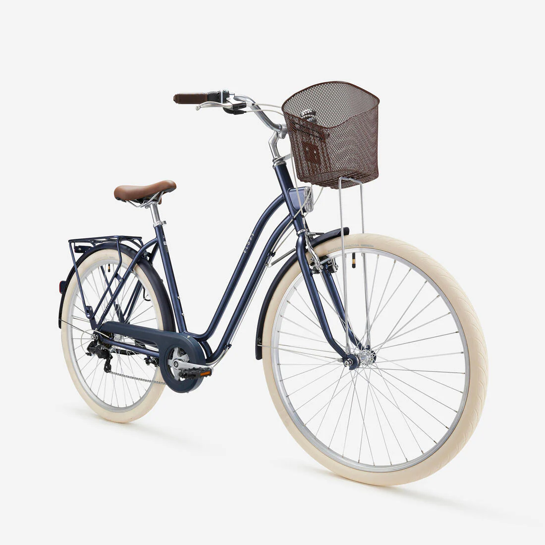 Bicicleta urbana clásica cuadro bajo 28 pulgadas 6 V Elops 520 - Image 5