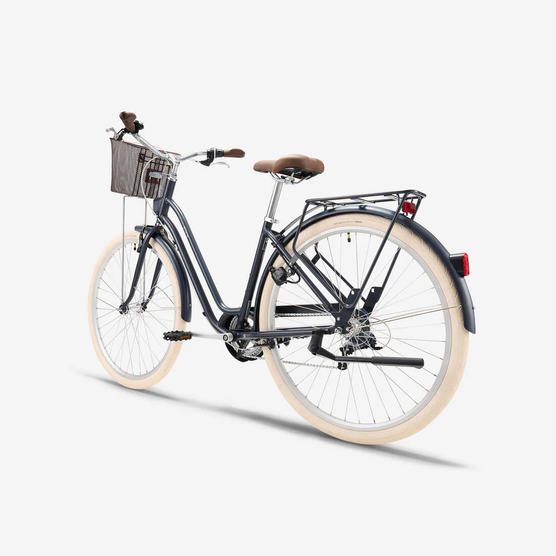 Bicicleta urbana clásica cuadro bajo 28 pulgadas 6 V Elops 520 - Image 8