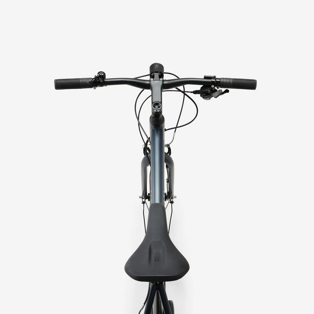 Bicicleta urbana larga distancia aluminio cuadro alto Elops 500 LD azul grisaceo - Image 4