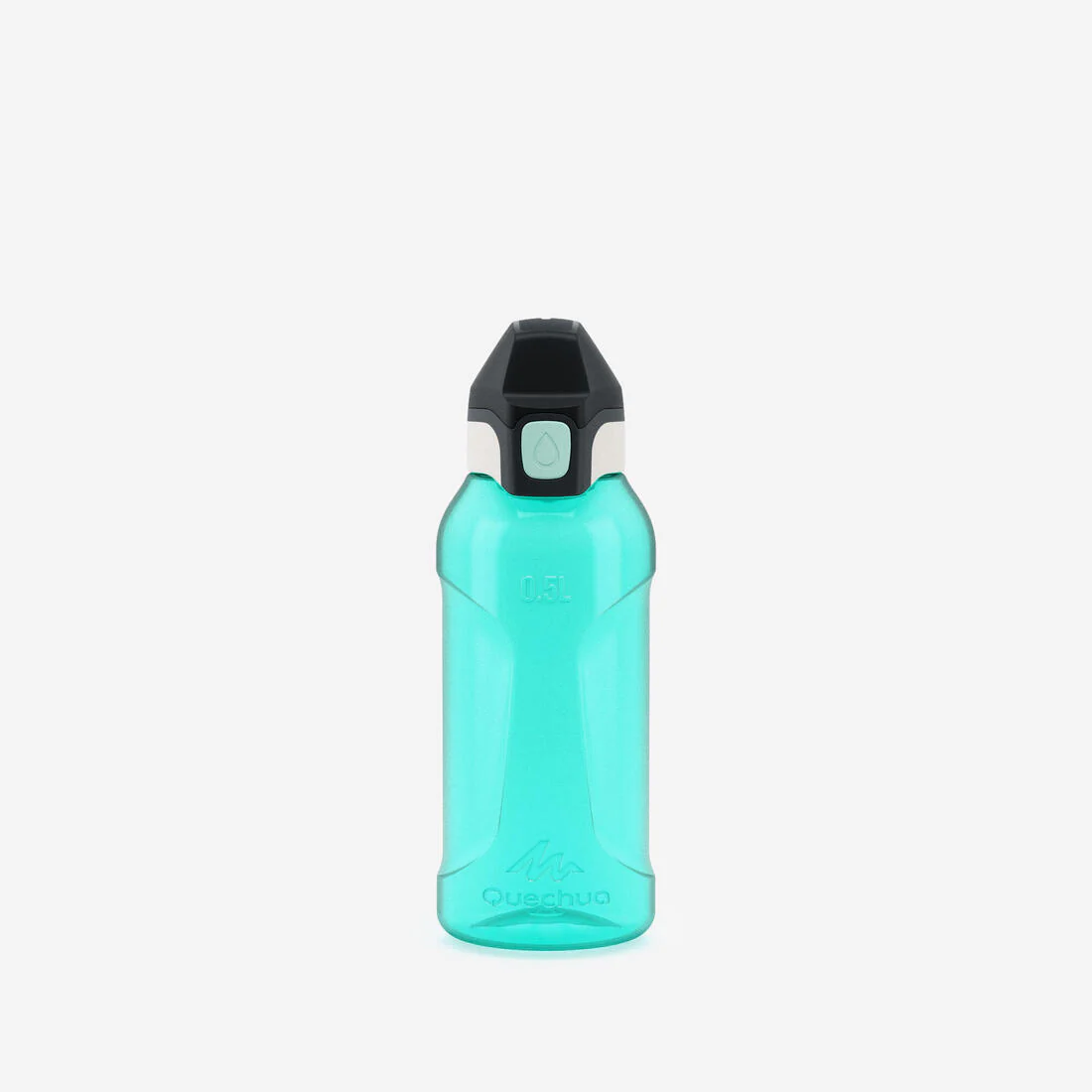 Bidón senderismo niños 0,5L Ecozen® con tapón instantáneo Quechua 500 azul