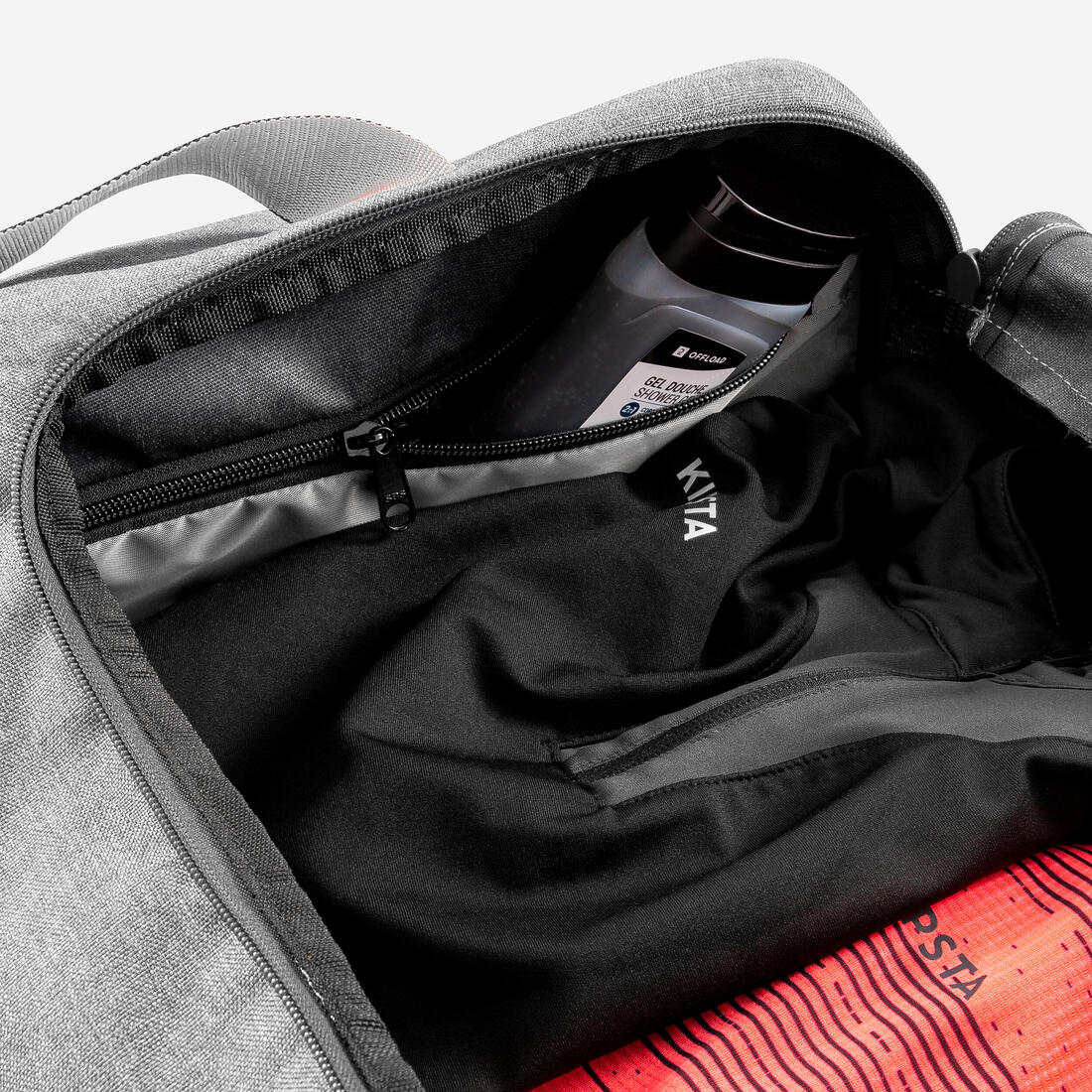 Bolsa Deportiva Academic Negro-Gris 55 l - Image 5