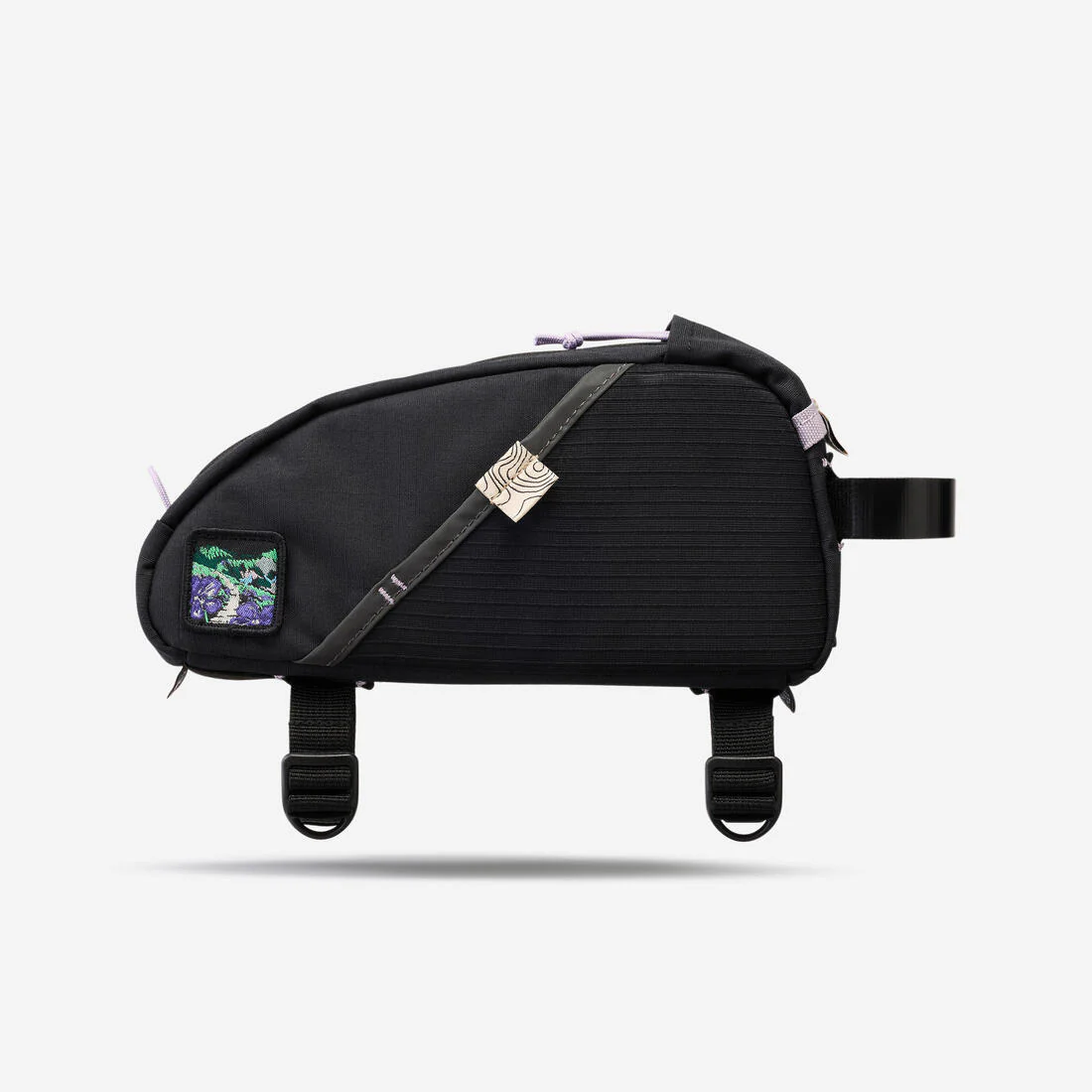 Bolsa Tubo Superior Bicicleta Bikepacking ADVT 500 Negro 1,5 Litros