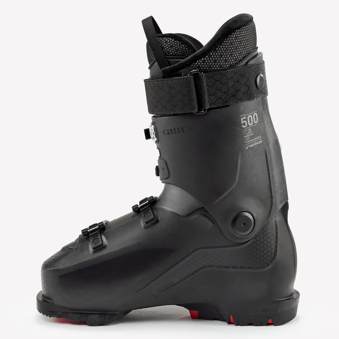 Botas de esquí hombre flex 100, PST 500 negras - Image 2