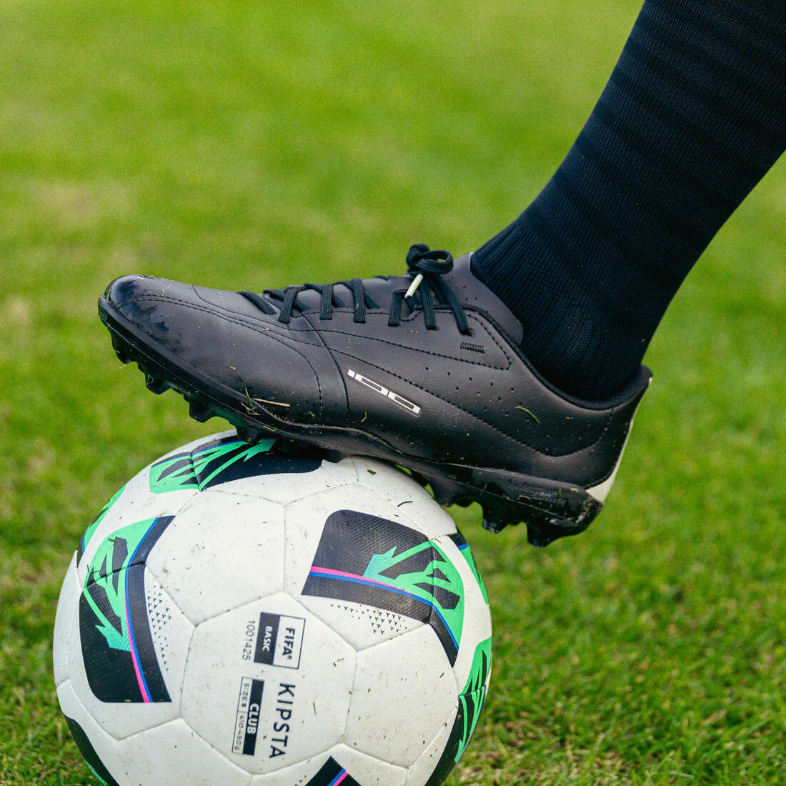 Botas de fĂștbol Agility 100 MG negras - Image 10