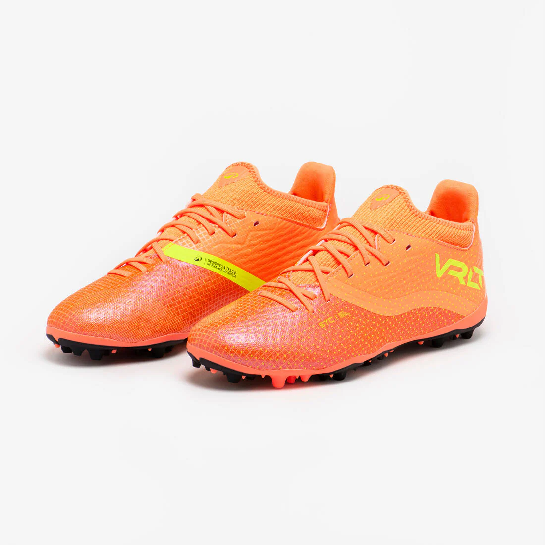 Botas de fútbol niños con cordones VIRALTO III MG/AG Coral - Image 2