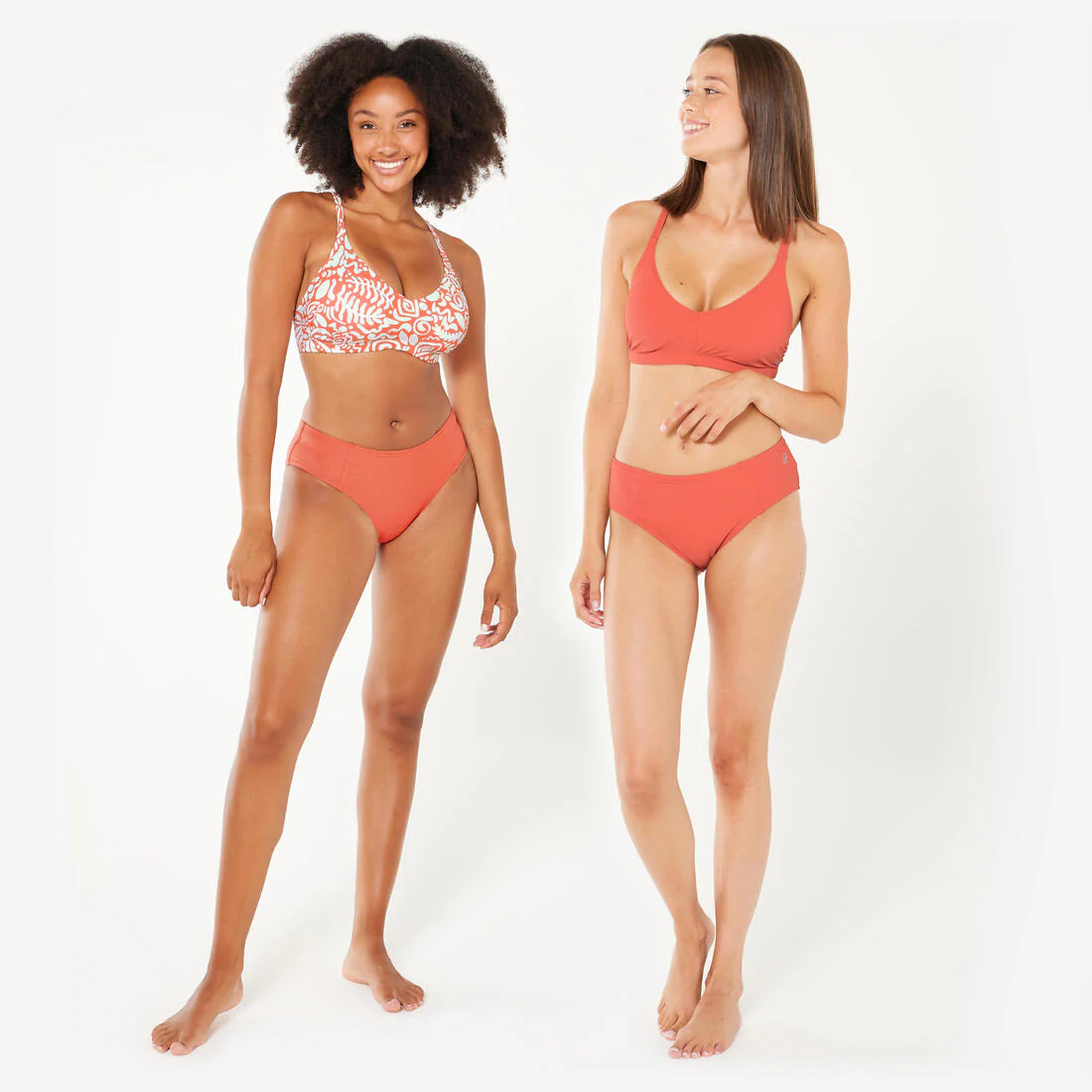 Braga Bikini Culotte Natación Lila Simy Mujer Terracota Texturizado - Image 2