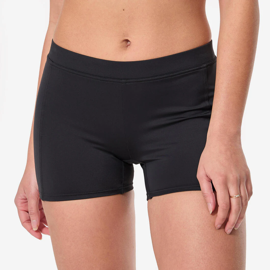 Braga bikini short Mujer negro