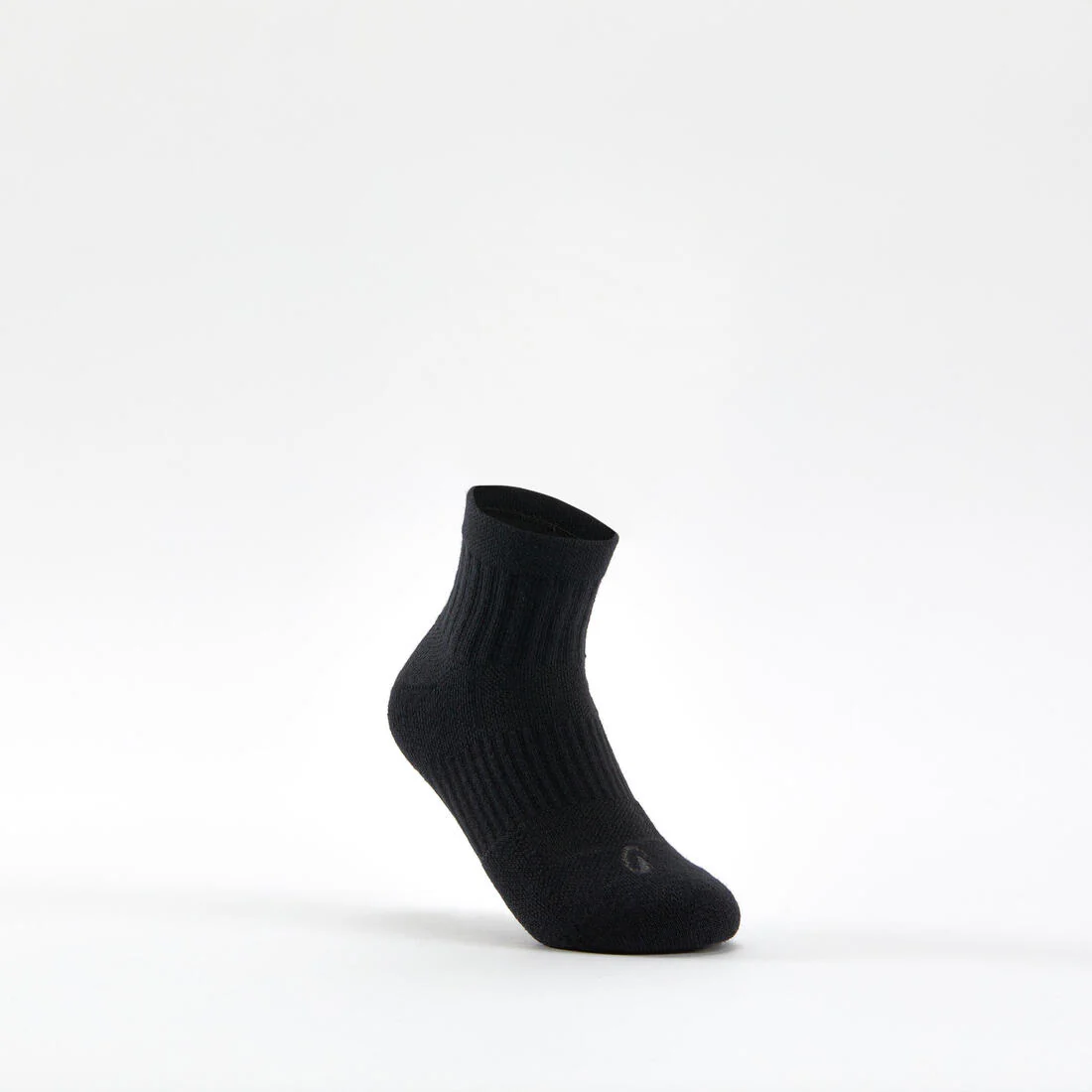 Calcetines altos de tenis Niños Pack de 3 Artengo RS 500 negro gris - Image 3
