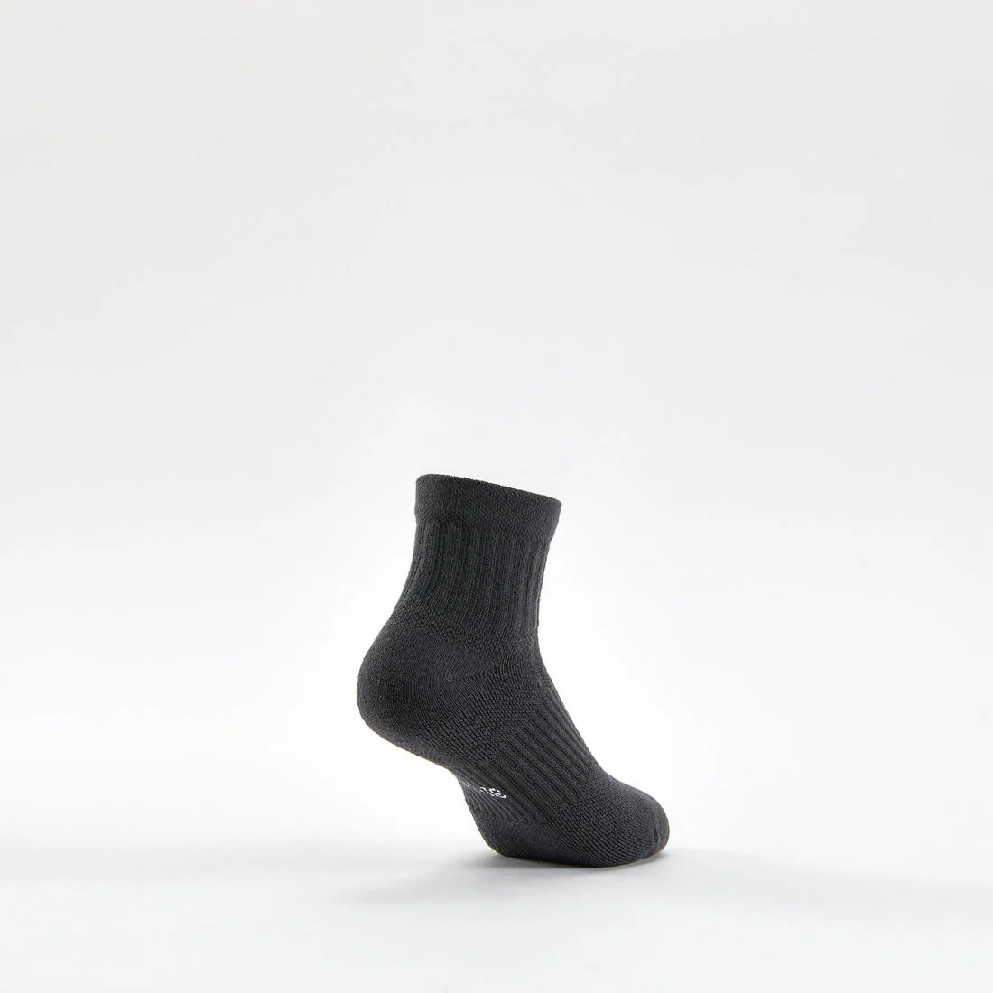 Calcetines altos de tenis Niños Pack de 3 Artengo RS 500 negro gris - Image 4