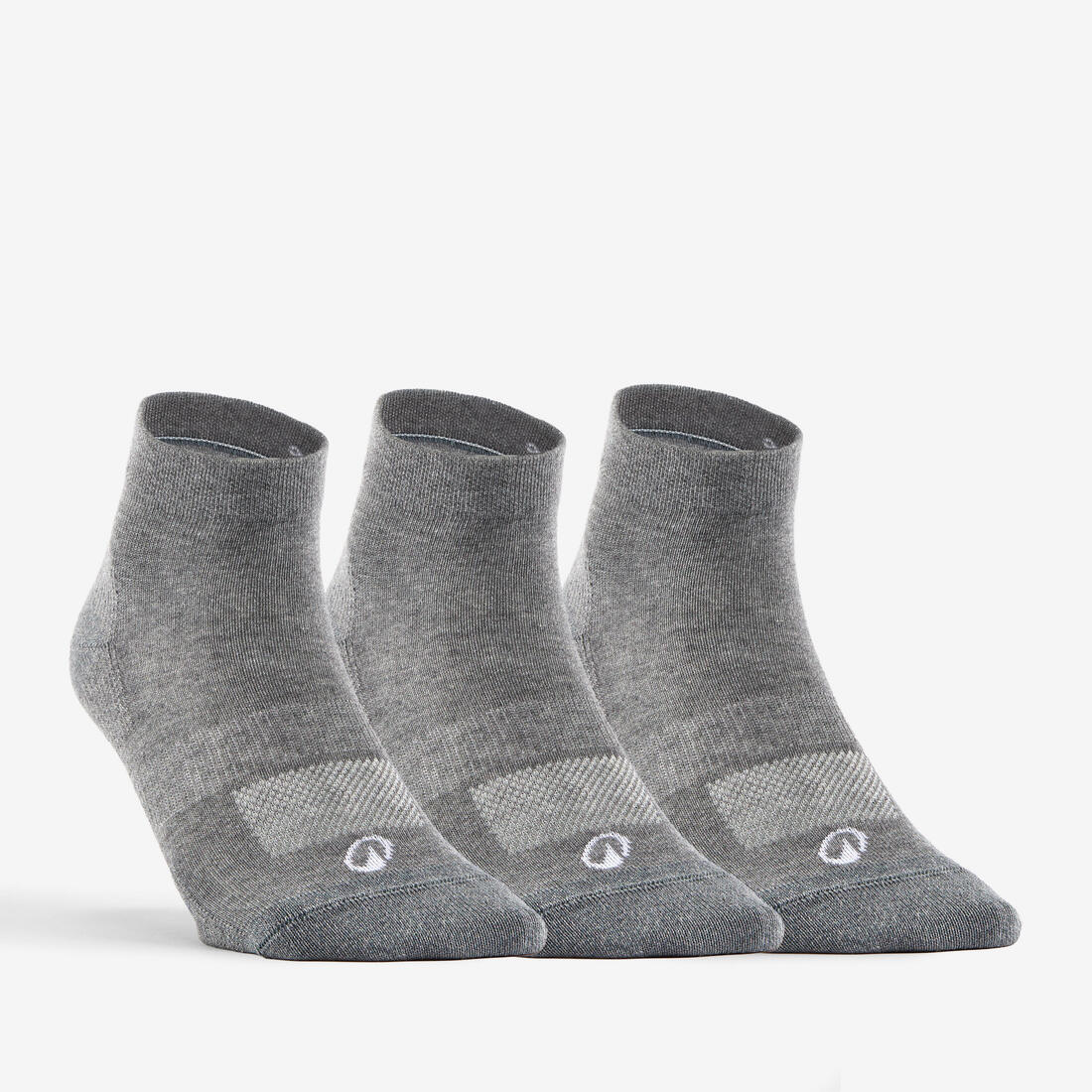 CALCETINES DE DEPORTE MEDIA CAÑA RS 160 BLANCOS LOTE DE 3 PARES.