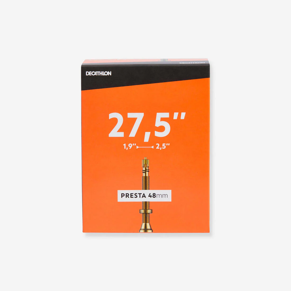 Cámara de aire bicicleta 27,5x1,9/2,5 válvula presta 48 mm