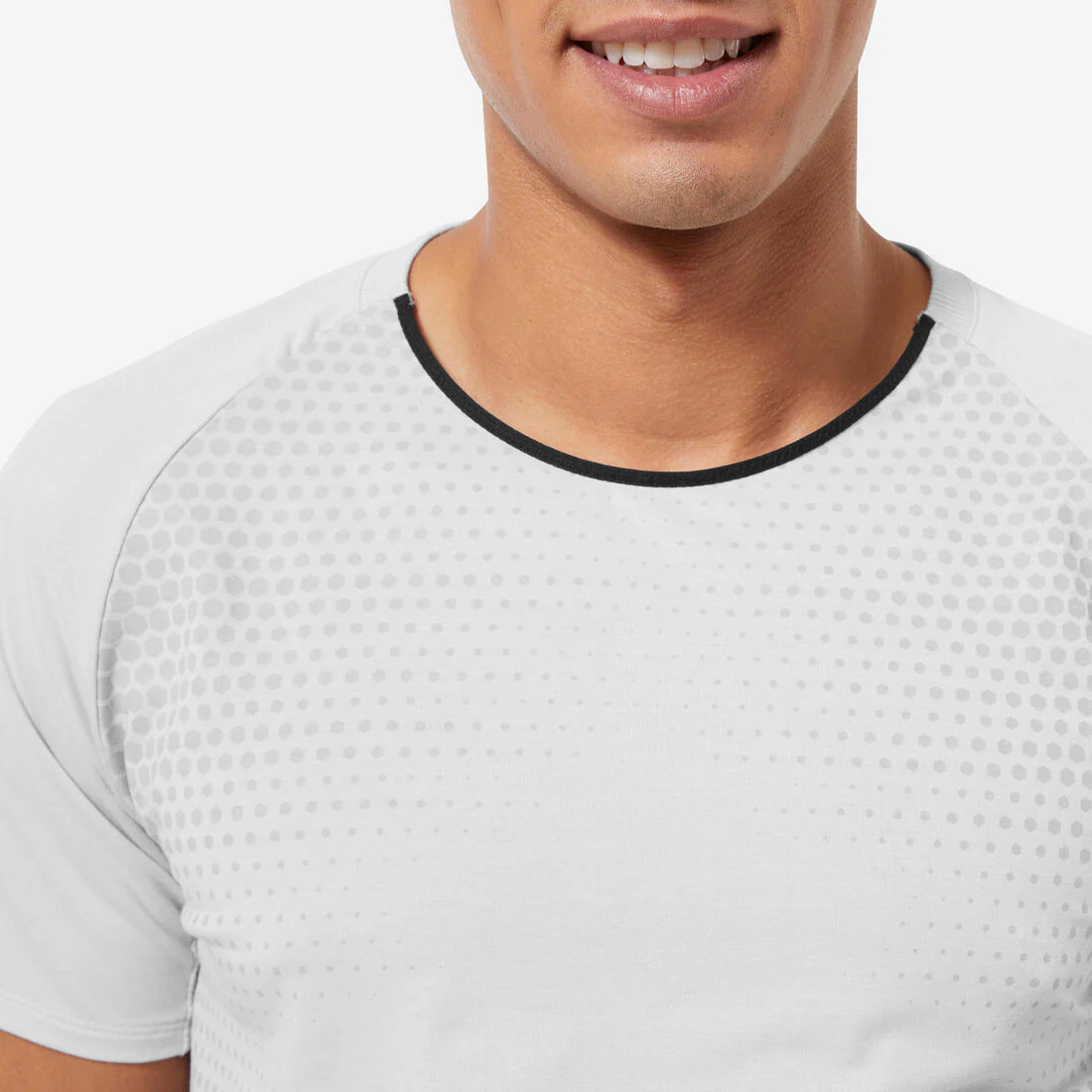 Camiseta manga corta Cross Training con tecnología Celliant Hombre gris - Image 3