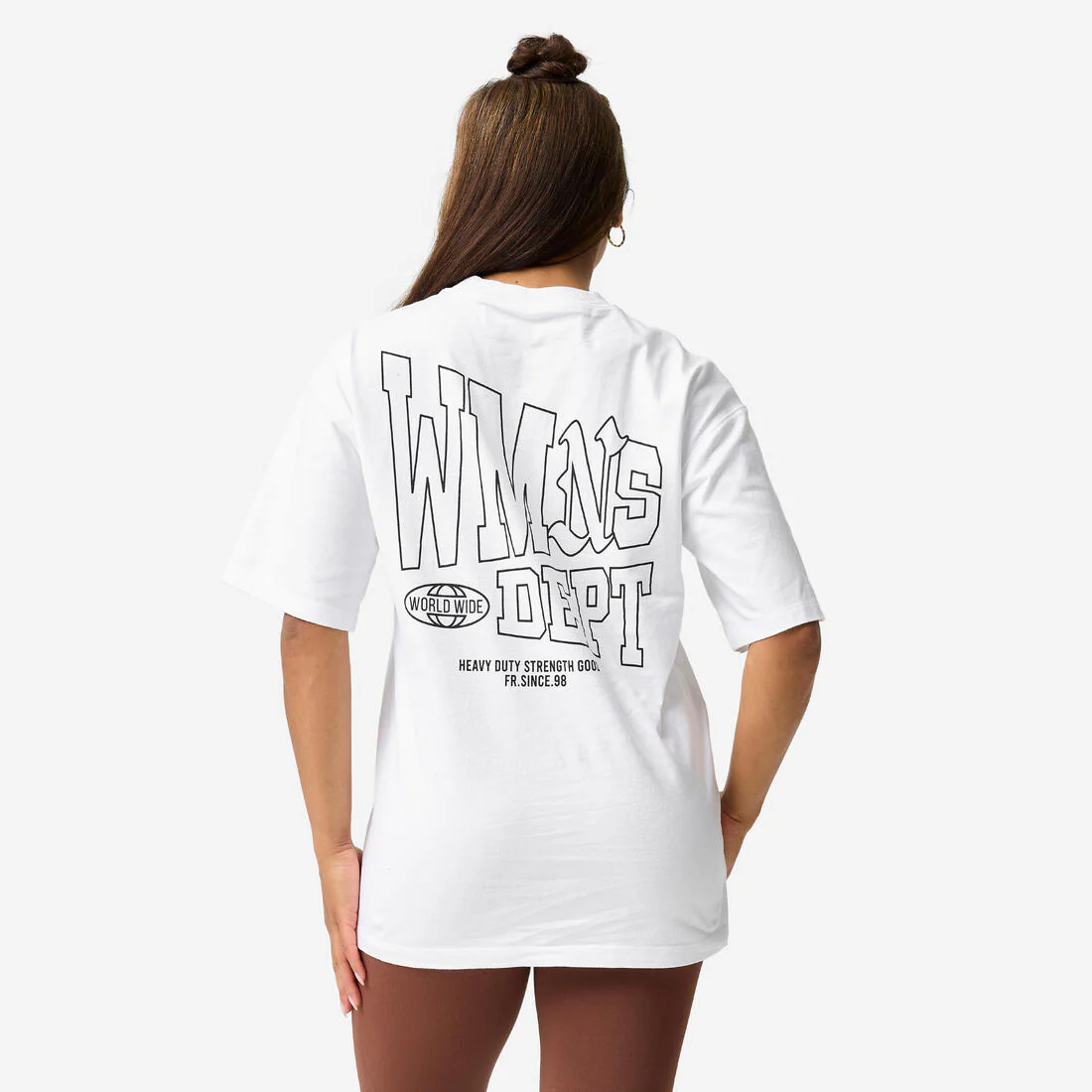 Camiseta Deportiva Mujer Blanco Oversize - Image 4