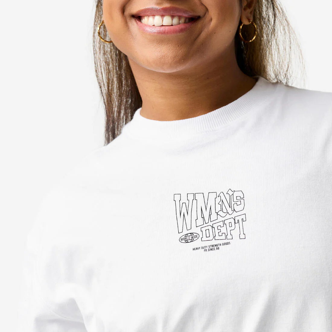 Camiseta Deportiva Mujer Blanco Oversize - Image 5