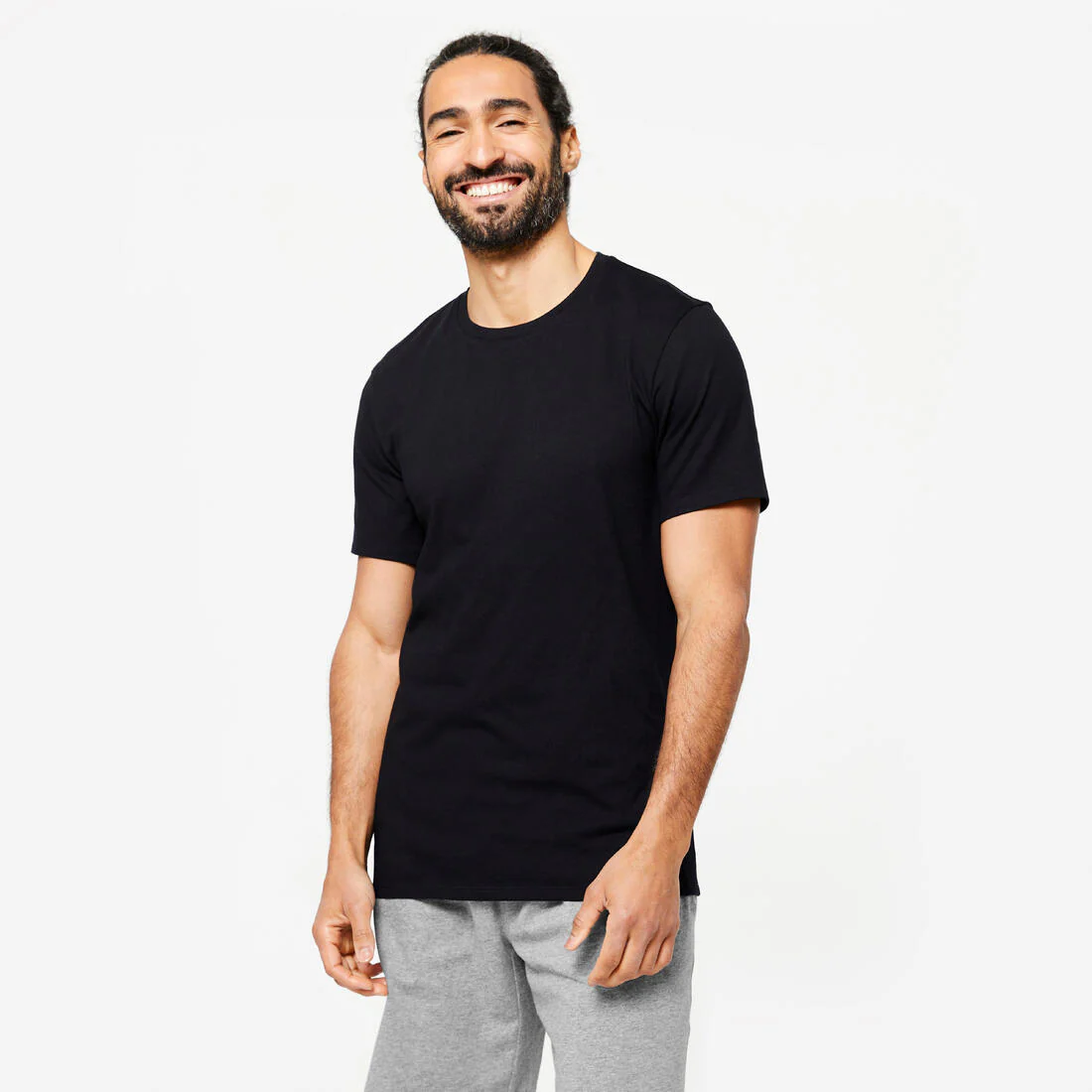 Camiseta manga corta Fitness 63% algodón slim Hombre - Image 3