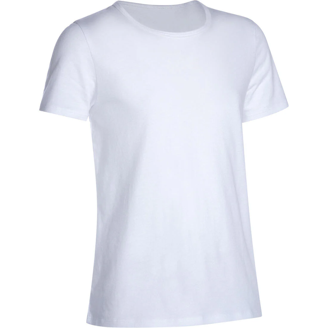 Camiseta gimnasia manga corta básica 100% algodón Niños Domyos 100 blanco - Image 5