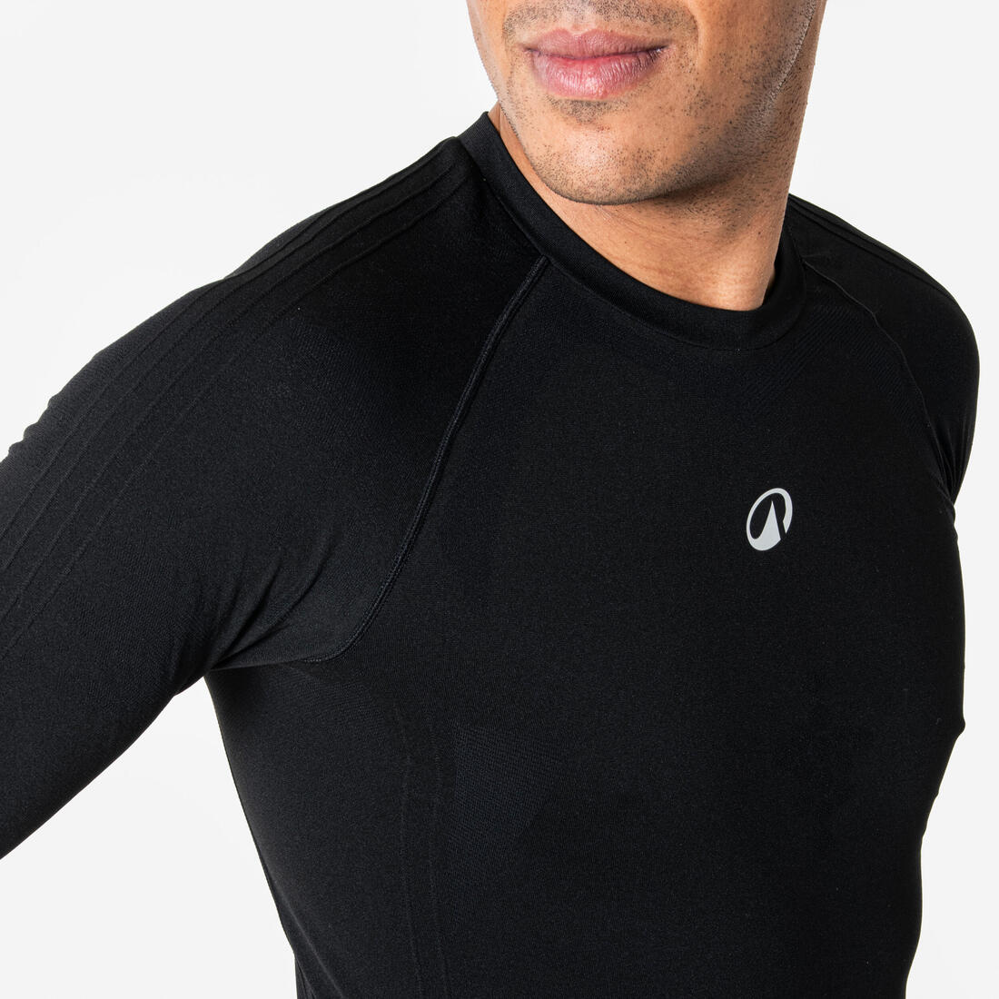 Camiseta interior de baloncesto NBA sin costuras de manga larga hombre/mujer, 900 negro - Image 3