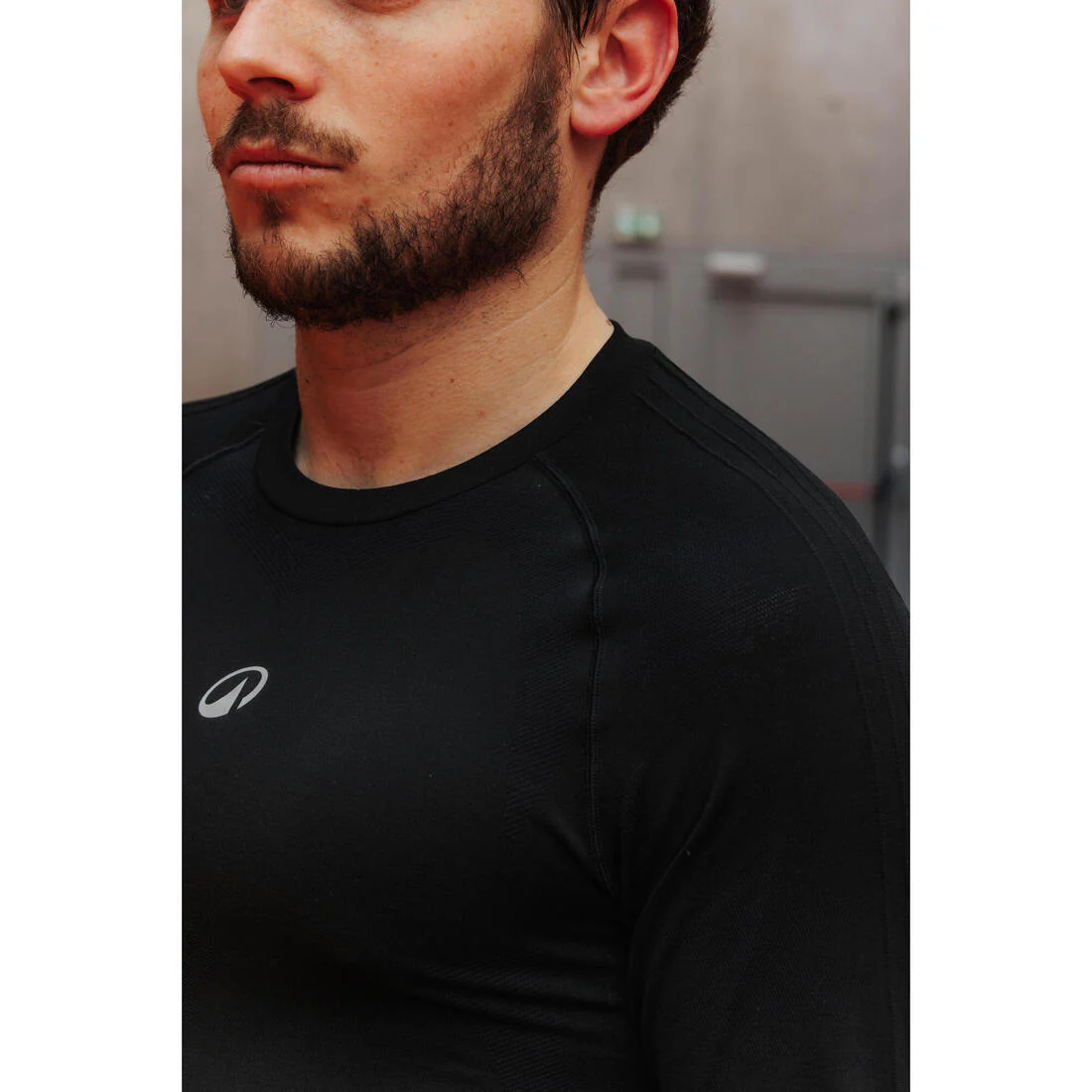 Camiseta interior de baloncesto NBA sin costuras de manga larga hombre/mujer, 900 negro - Image 8