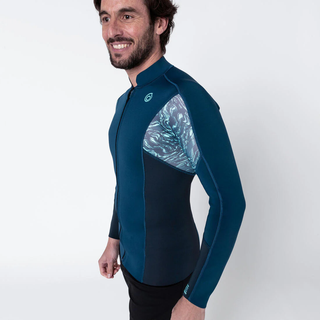 Camiseta neopreno manga larga Hombre Subea 900 Azul Marino - Image 2
