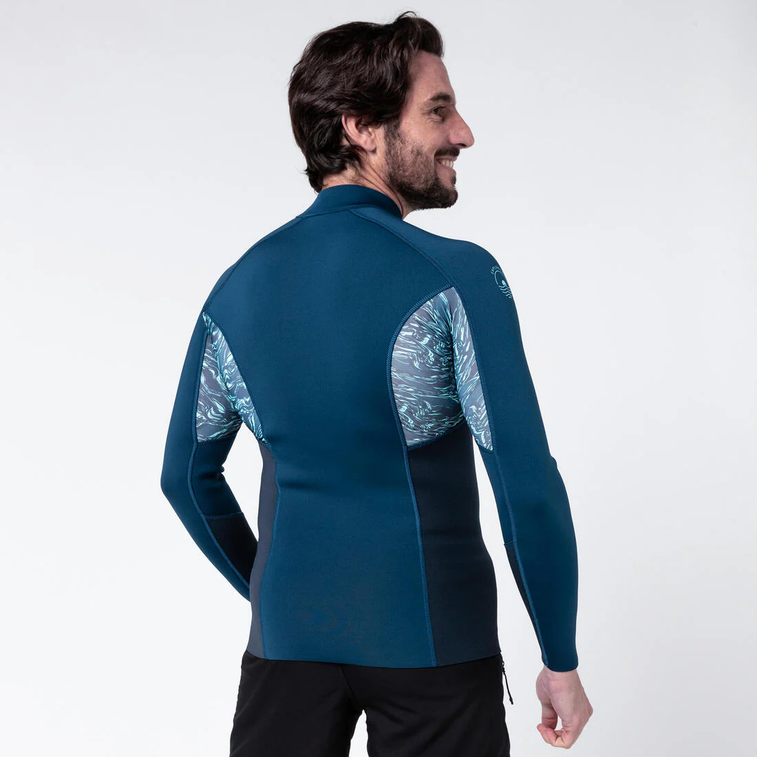 Camiseta neopreno manga larga Hombre Subea 900 Azul Marino - Image 3