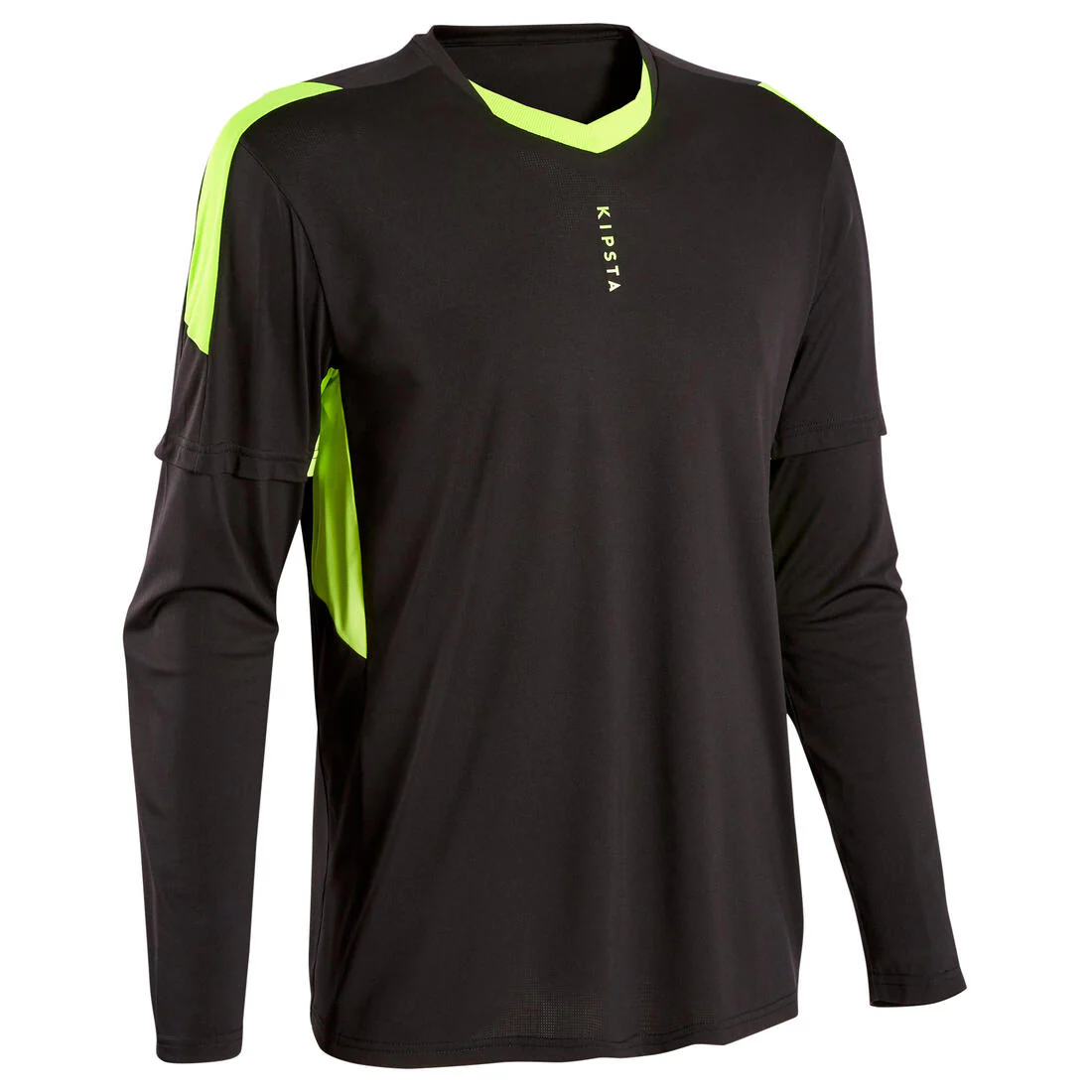 Camiseta portero Fútbol Adulto F500 negra - Image 7