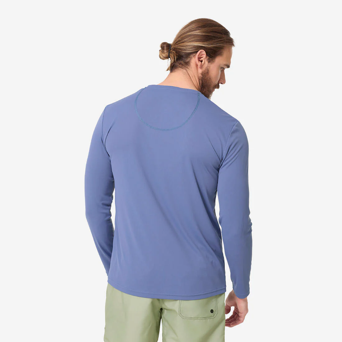 Camiseta protección solar manga larga Hombre azul - Image 4