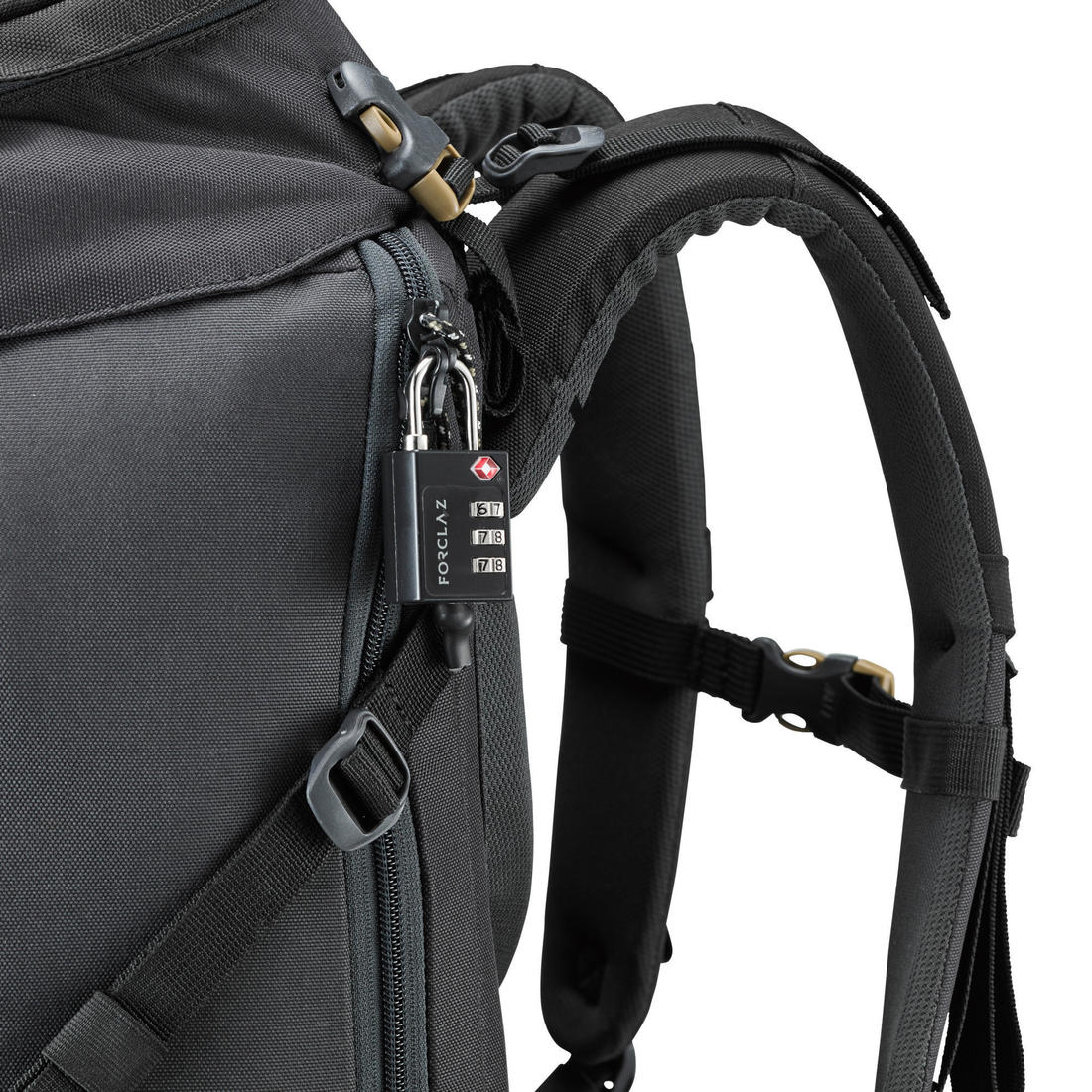 Candado Mochila con Código Montaña y Trekking viaje TSA Negro - Image 7