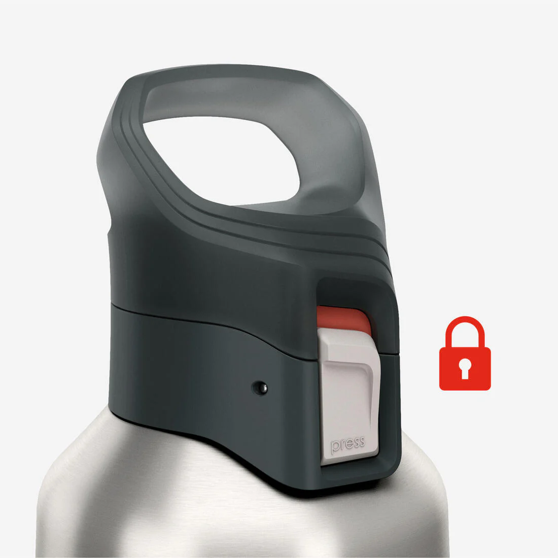 Cantimplora 900 isotérmica inox 0,8L tapón apertura rápida para senderismo - Image 7