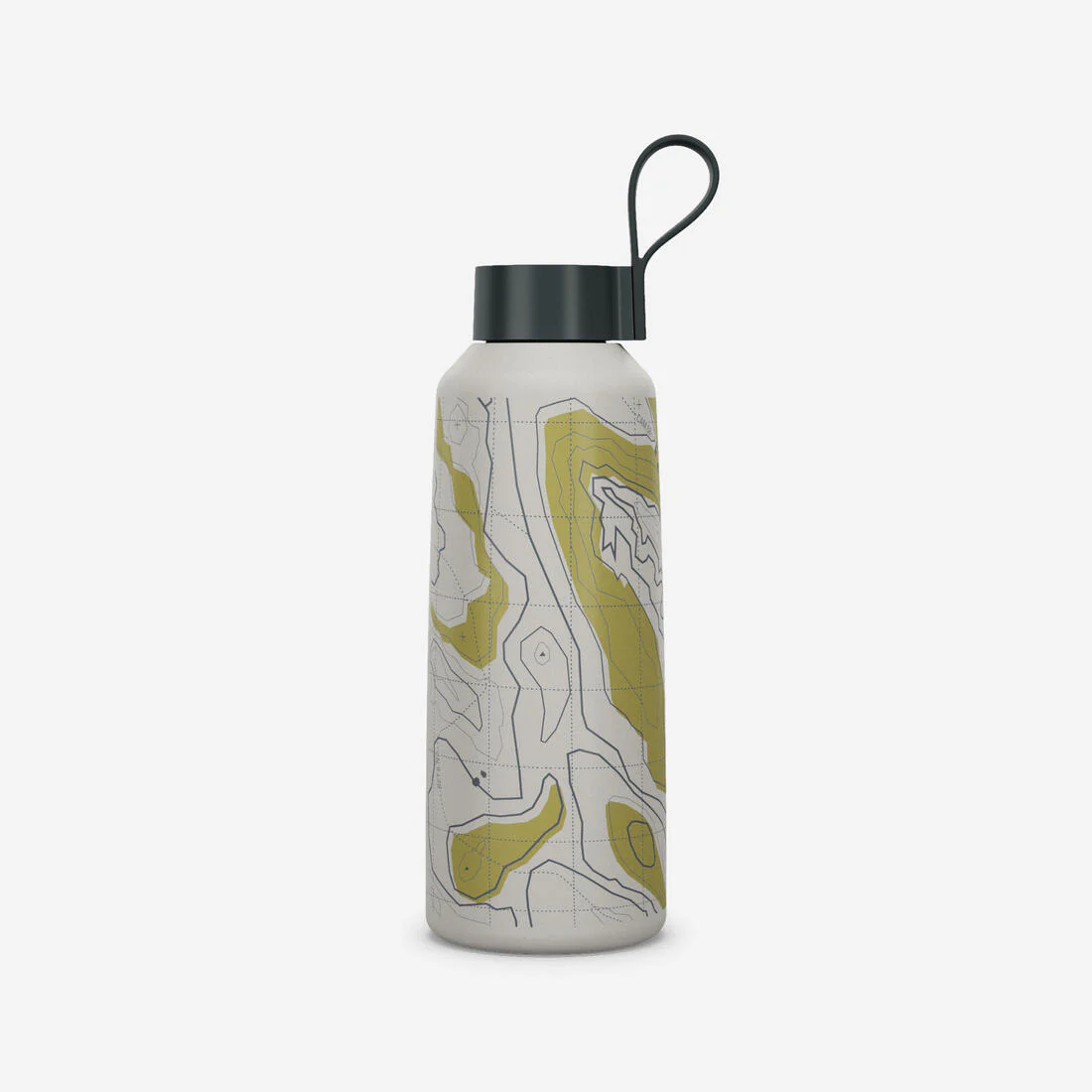 Cantimplora de montaña y trekking acero inoxidable 1L tapon rosca Quechua MH100